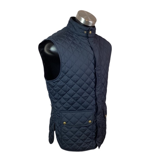 Belstaff Reversible Mens XL Quilted Snap Front Vest Navy - Picture 8 of 16